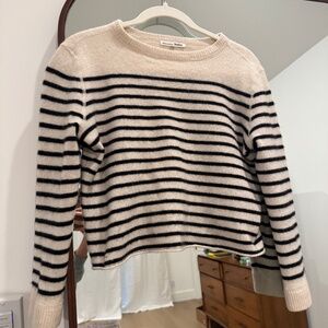 Reformation Cashmere Striped Sweater